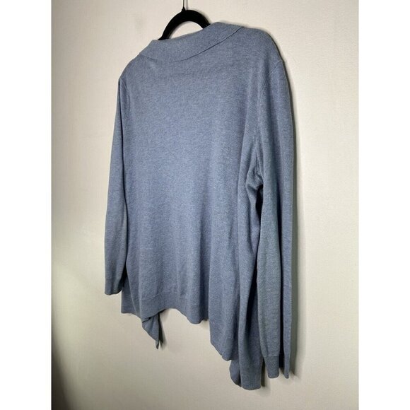 Talbots Women’s Long Sleeve Light Blue Cardigan Wool Blend Sweater Size Medium - Picture 11 of 12